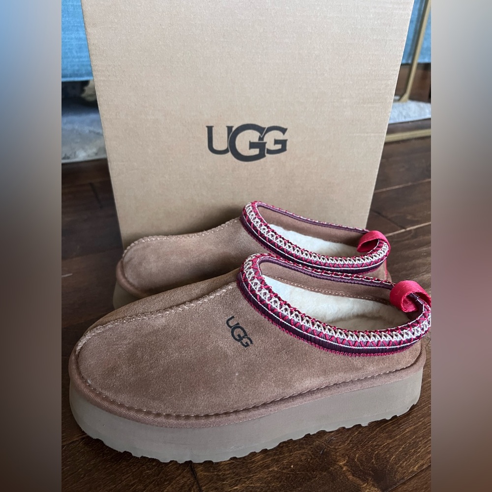 UGG Tazz Mule Slipper Chestnut Platform shoe